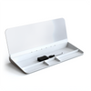 Desktop Glass Whiteboard Storage | Dry Erase Computer Pad | White Board Keyboard Drawer Platform