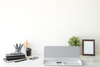 Desktop Glass Whiteboard Storage | Dry Erase Computer Pad | White Board Keyboard Drawer Platform